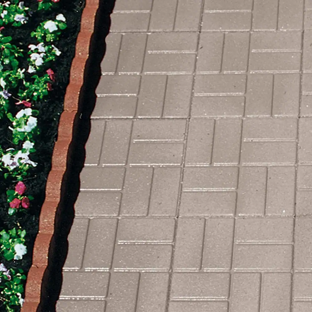 Pavestone 16 in. x 16 in. x 1.77 in. Pewter Brickface Square Concrete Step Stone (84-Pieces/149 sq. ft./Pallet)