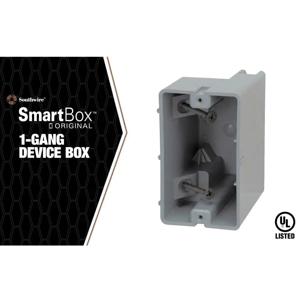 Southwire Smart Box 1-Gang Adjustable Depth Device Box