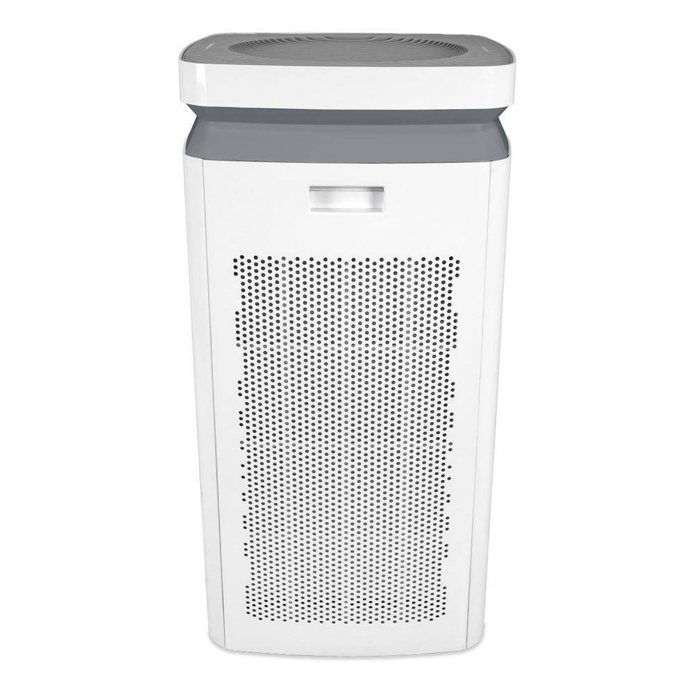 None 3-Stage Filtration HEPA Tower Air Purifier in White