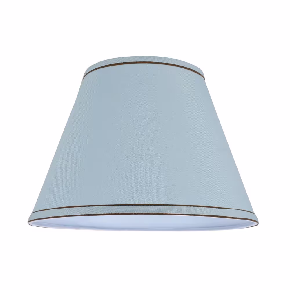 Aspen Creative Corporation 13 in. x 9.5 in. Light Blue Hardback Empire Lamp Shade
