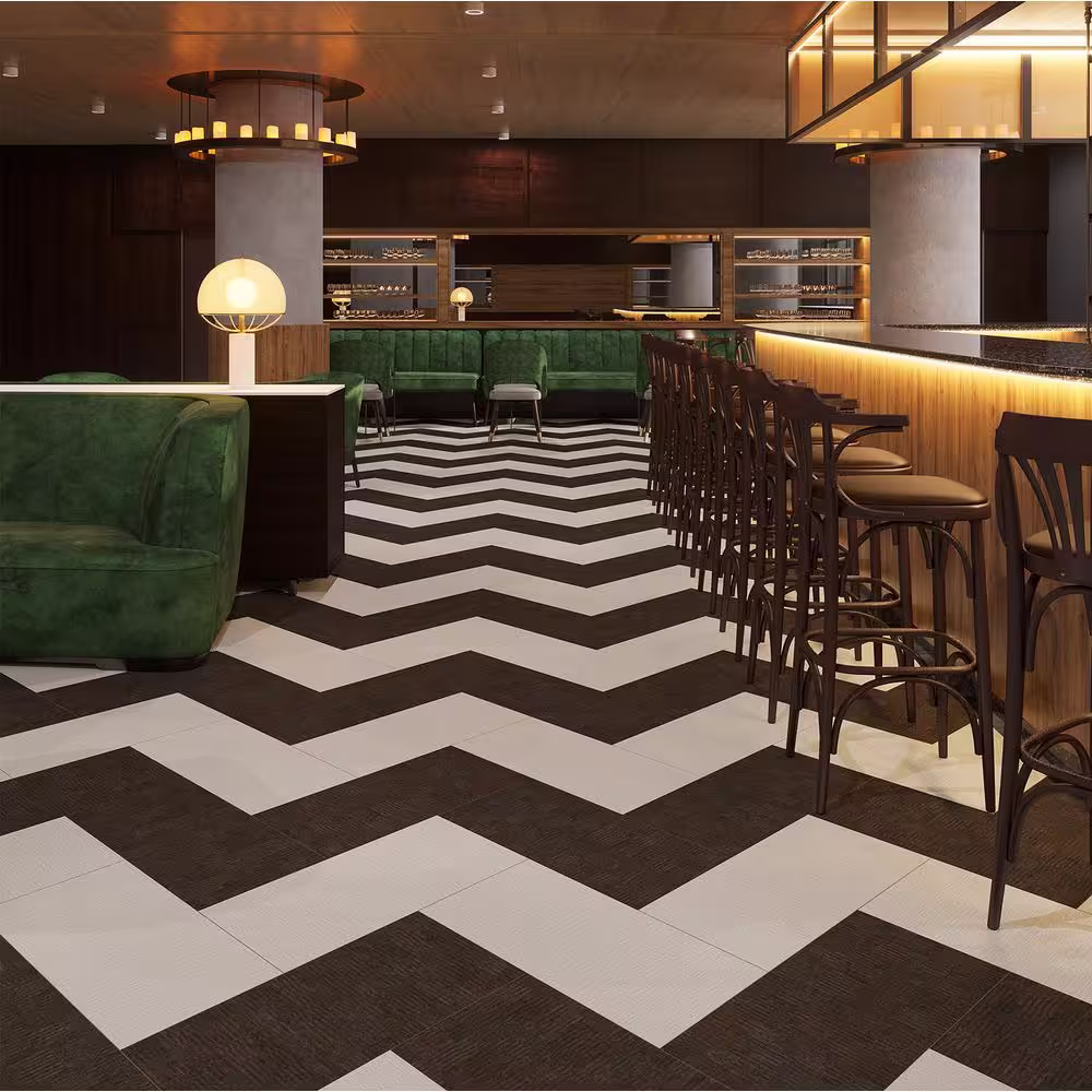 None FabCore Pine Cone 28 MIL x 12 in. W x 24 in. L Glue Down Waterproof Vinyl Tile Flooring (36 sqft/case)