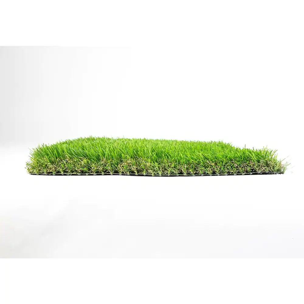 None Eco 48 Pine + Bamboo Green 12 ft. Wide x Cut to Length Artificial Grass Carpet