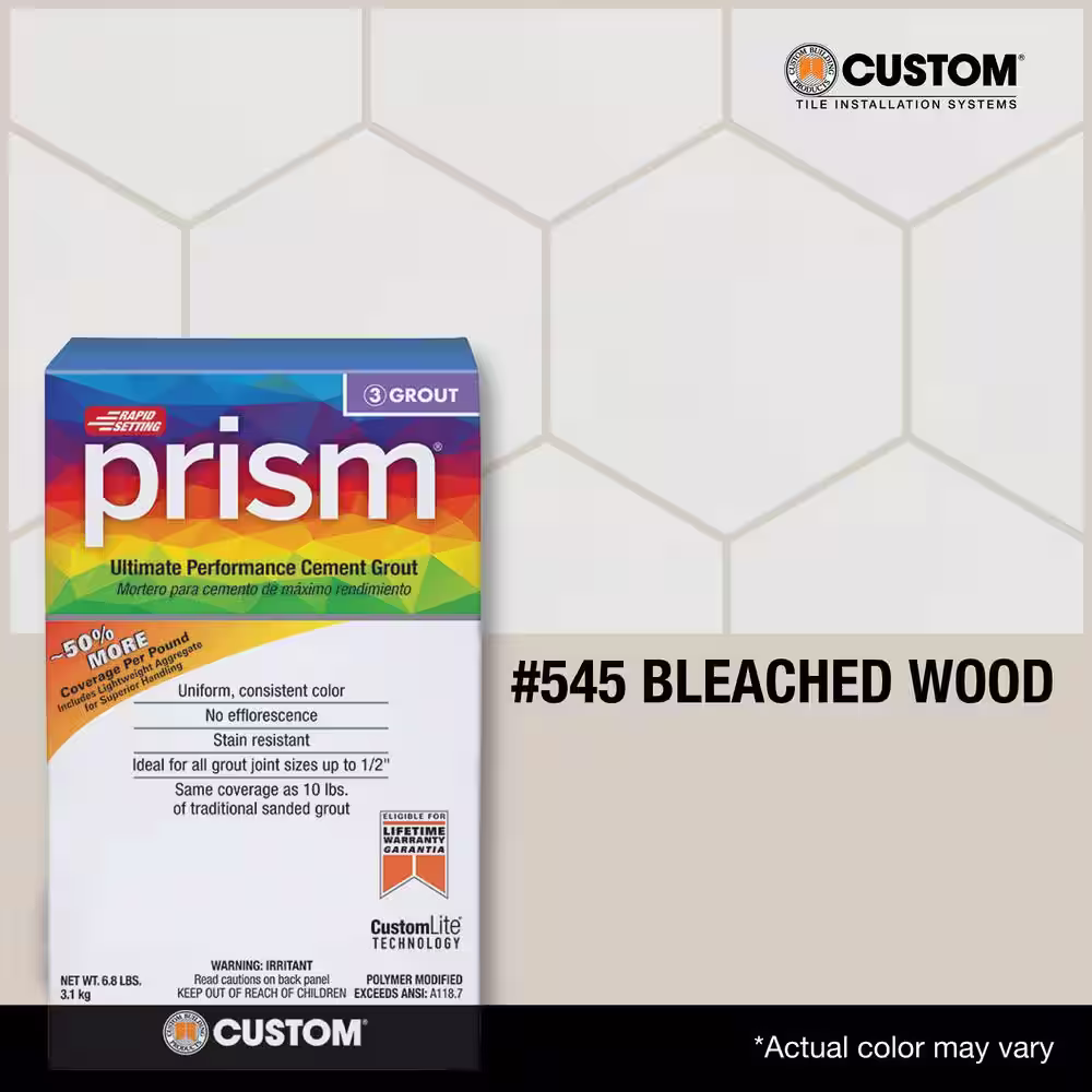 Custom Building Products Prism #545 Bleached Wood 17 lb. Ultimate Performance Grout