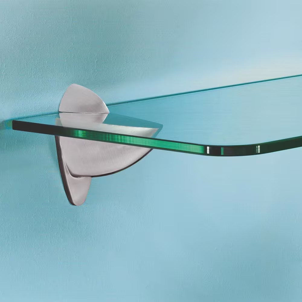 Dolle ARA 0.24 in.-1 in. Stainless Adjustable Shelf Bracket (2-Pack)