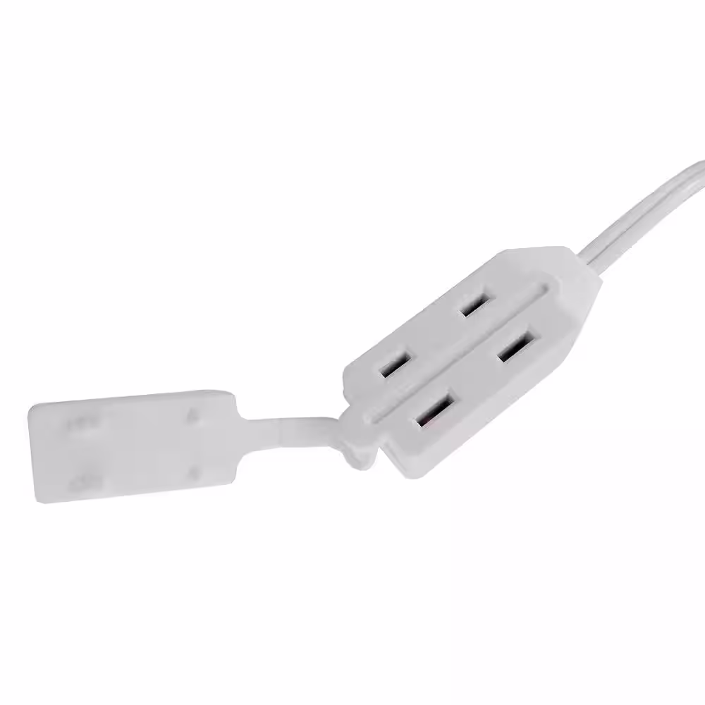 None 12 ft. 16/2 White Indoor Extension Cord