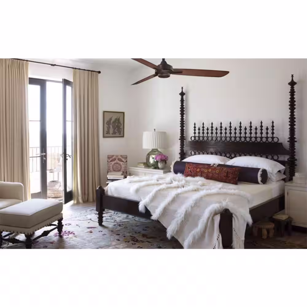 MINKA-AIRE Rudolph 52 in. Indoor Oil Rubbed Bronze with Tobacco Ceiling Fan with Wall Control