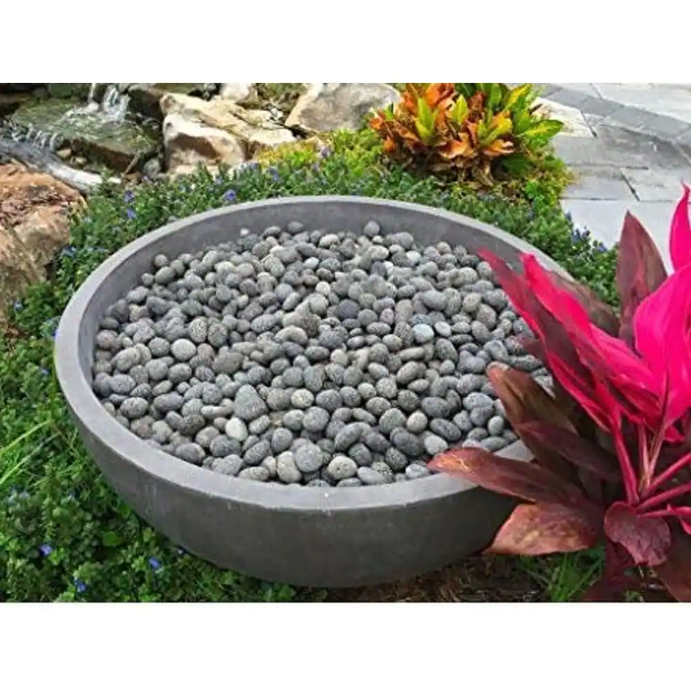 Margo Garden Products 20 lb. Black Lava Pebbles