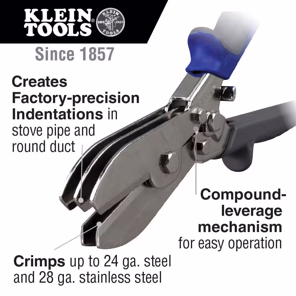 Klein Tools 5 Blade Duct Crimper