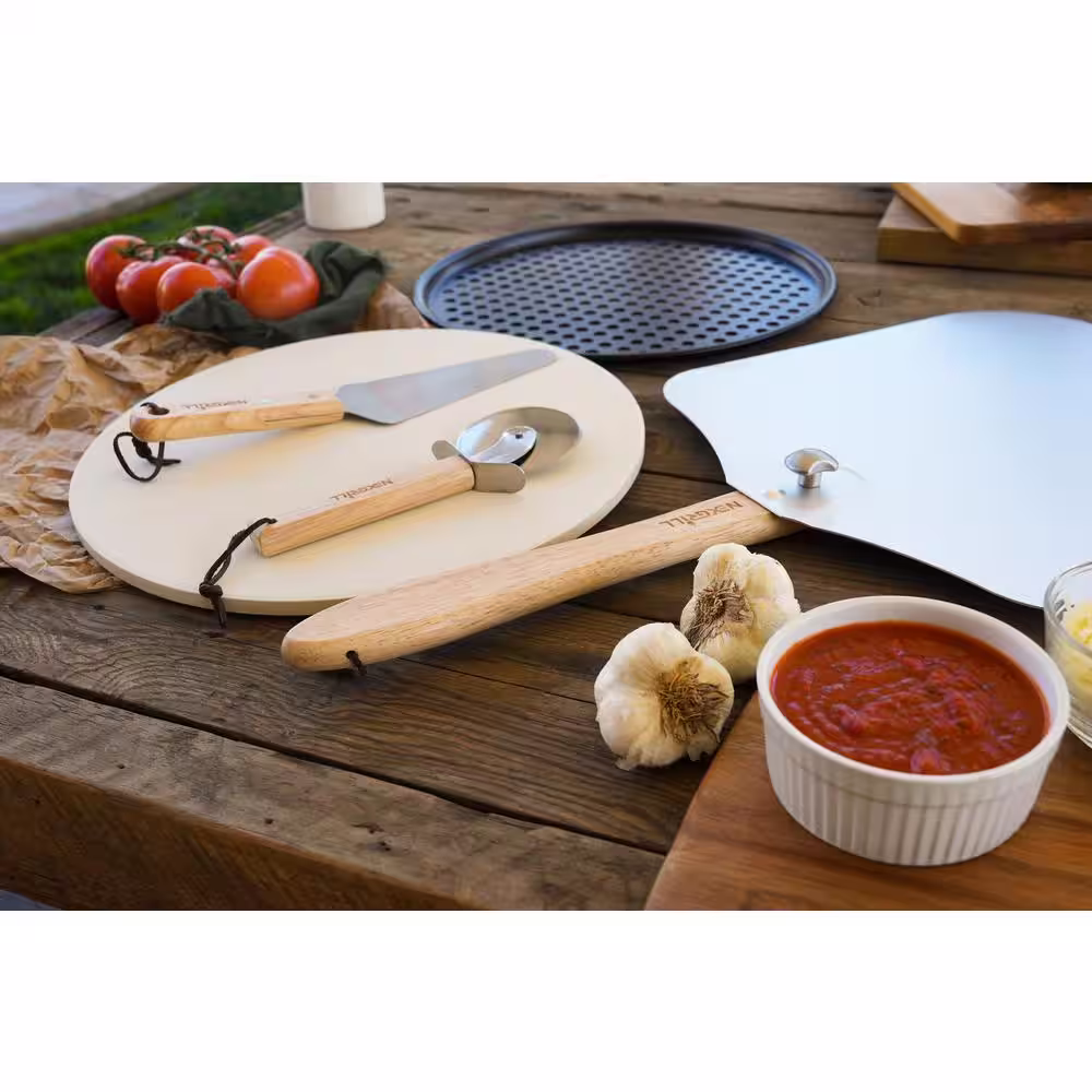 Nexgrill Premium 5-Piece Pizza Grill Kit Cooking Accessory
