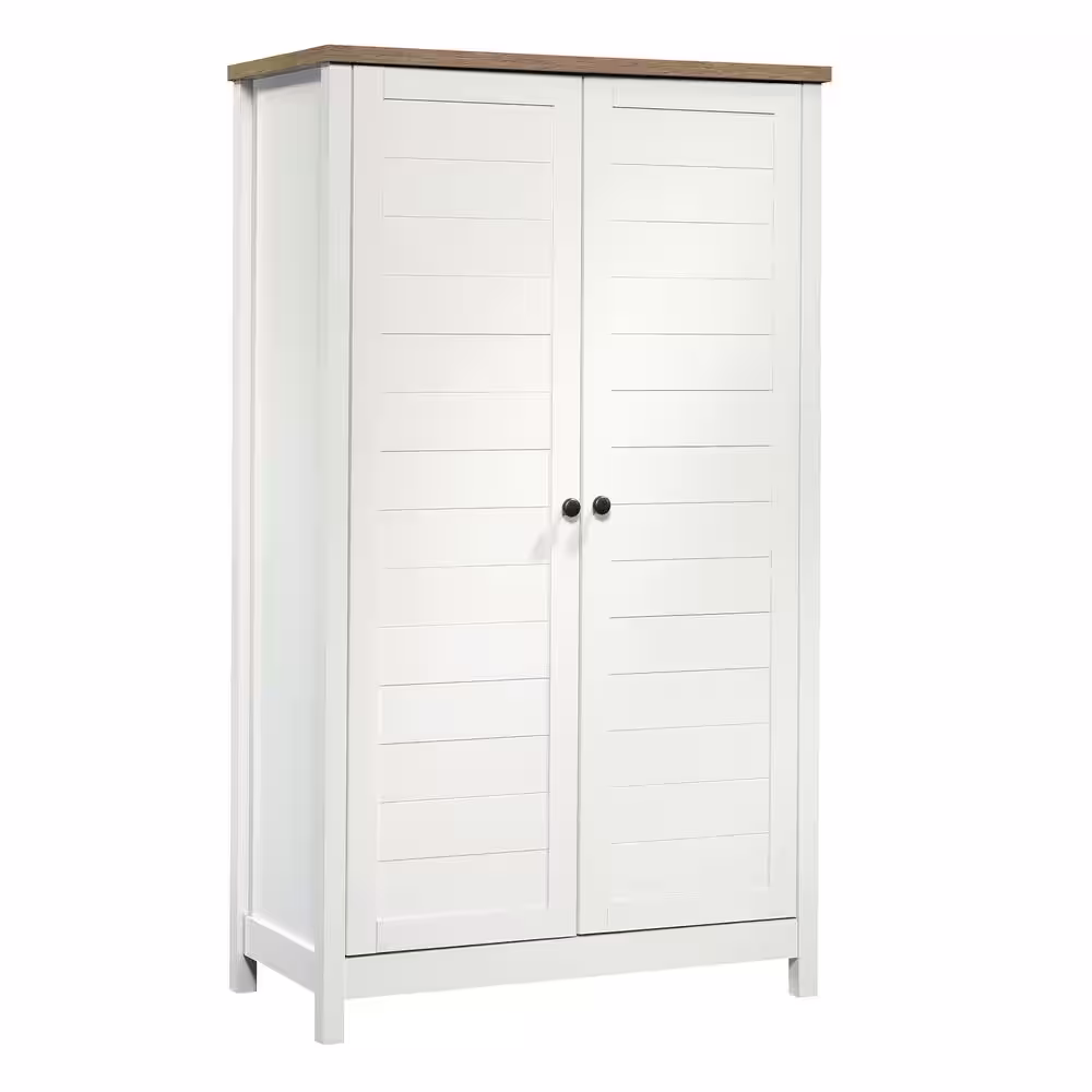 SAUDER Cottage Road Soft White Storage Cabinet