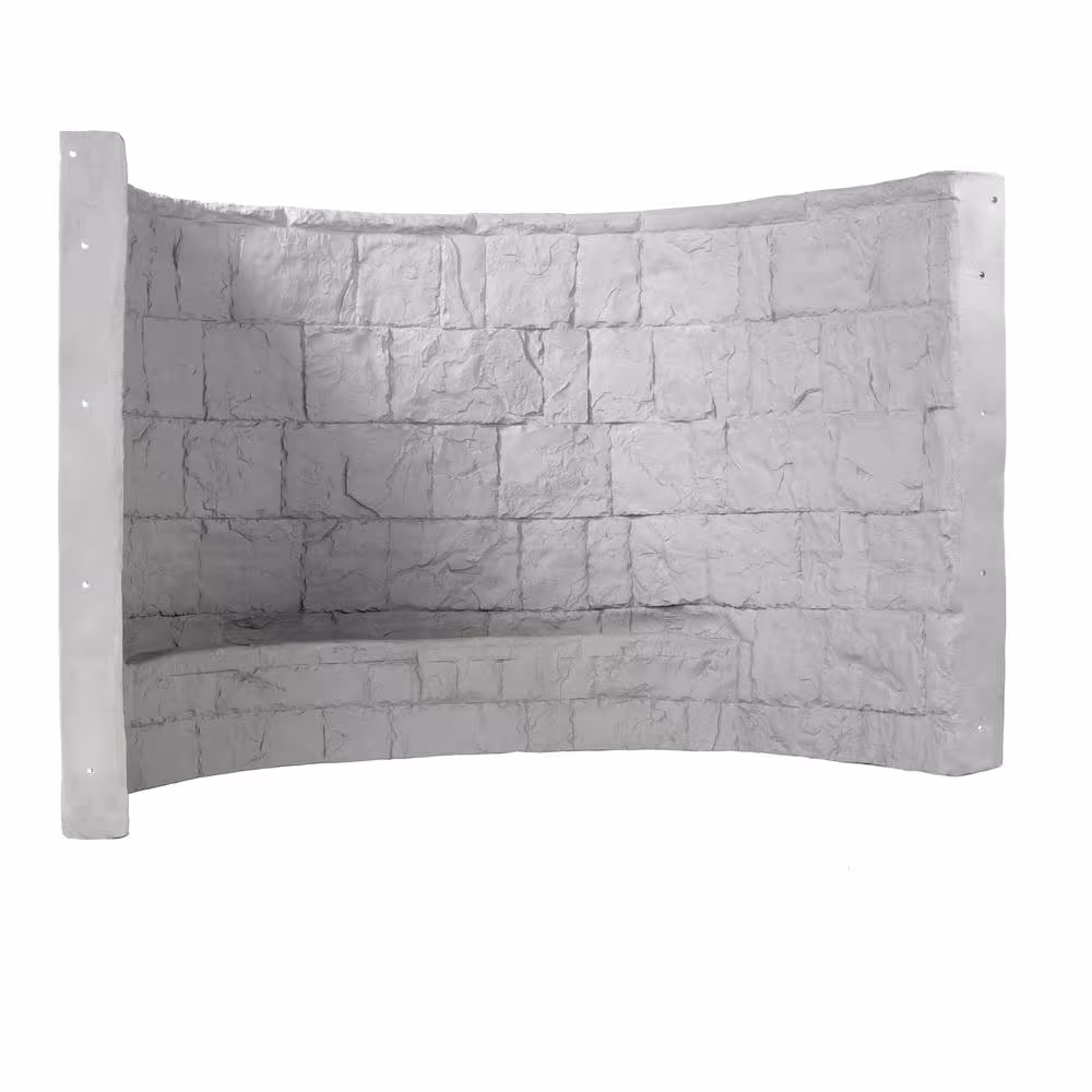 Rockwell 66 in. x 44 in. x 48 in. Grey Composite Window Well