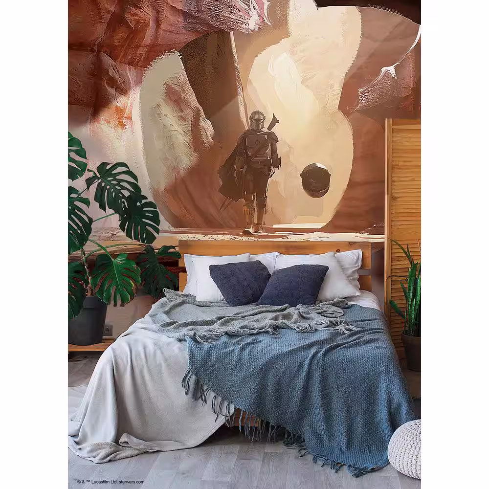 RoomMates Star Wars: The Mandalorian Brown Novelty Peel and Stick Wall Mural