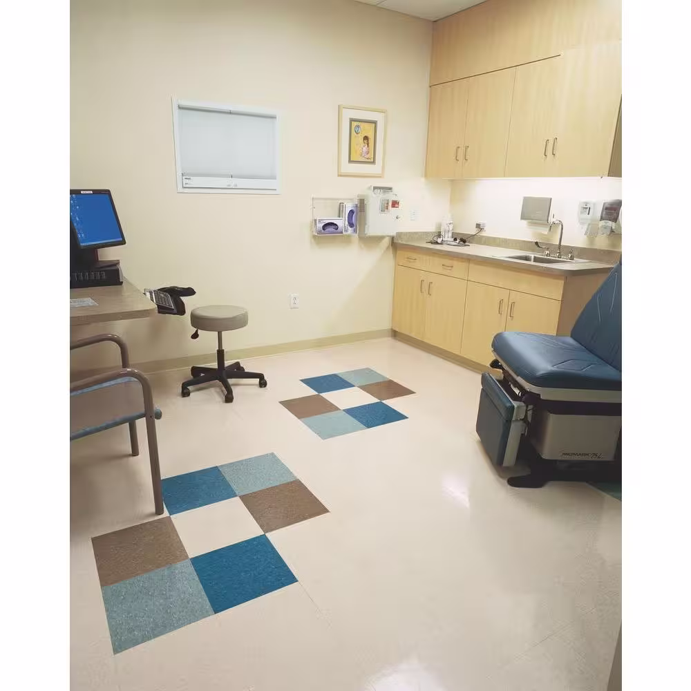 Armstrong Flooring Imperial Texture VCT 12 in. x 12 in. Mint Cream Standard Excelon Commercial Vinyl Tile (45 sq. ft. / case)