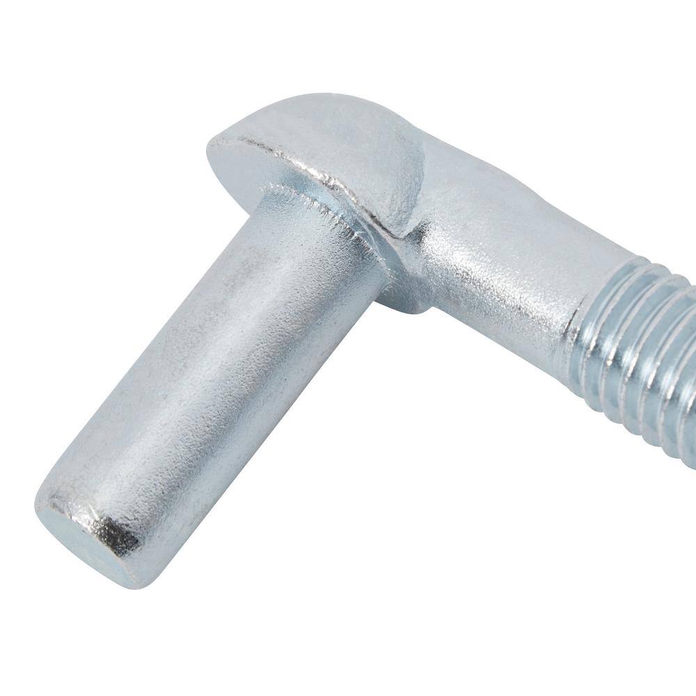 Hardware Essentials 5/8 in. x 8 in. Zinc Gate Bolt Hook (5-Pack)