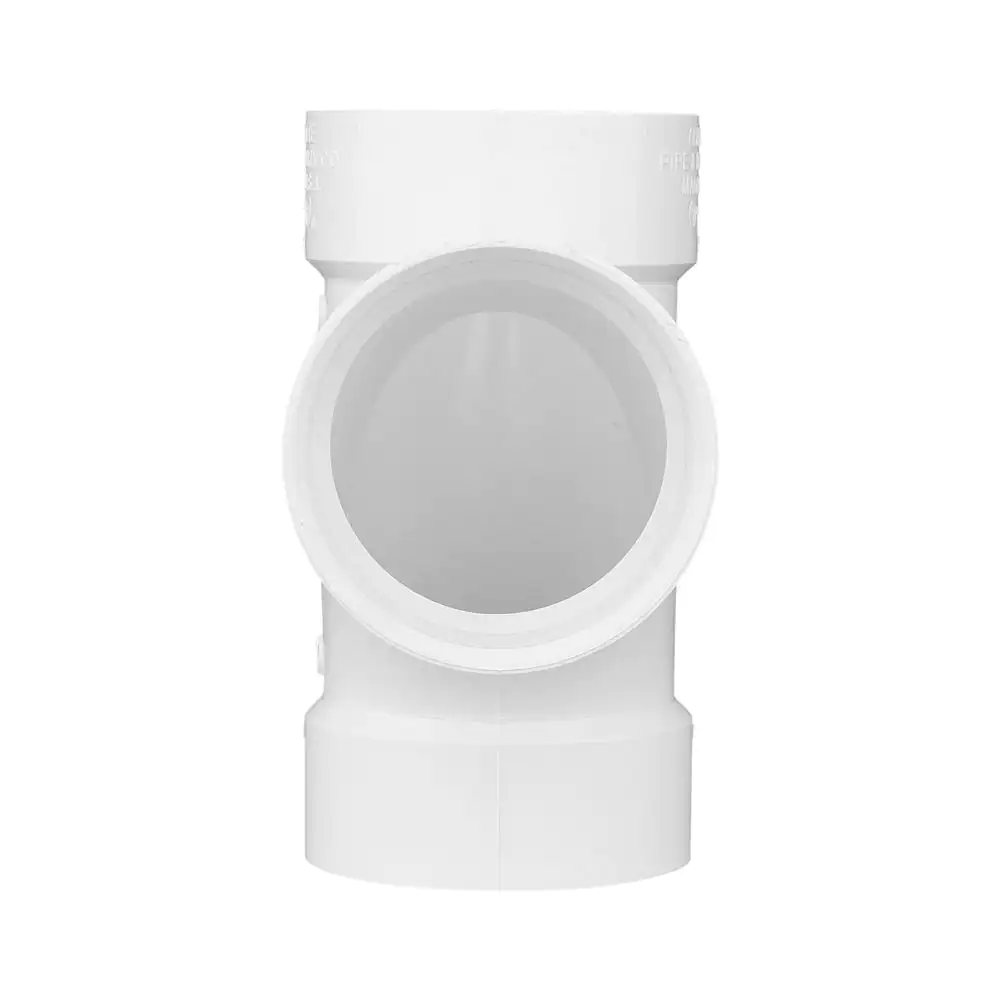 Charlotte Pipe 3 in. DWV PVC Sanitary Tee