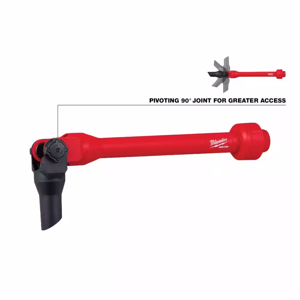 Milwaukee AIR-TIP 1-1/4 in. - 2-1/2 in. Pivoting Extension Wand Wet/Dry Shop Vacuum Attachment (1-Piece)