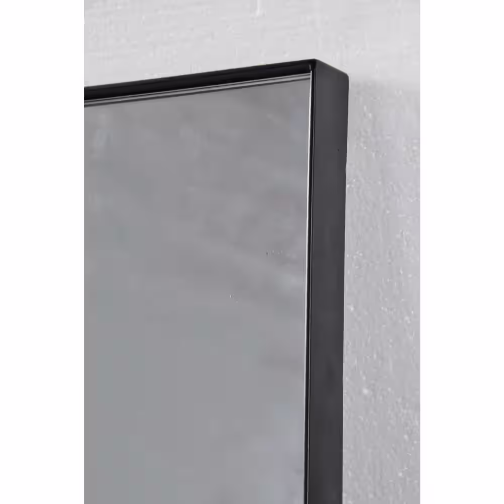 NOTRE DAME DESIGN Medium Square Black Classic Mirror (35.5 in. H x 35.5 in. W)