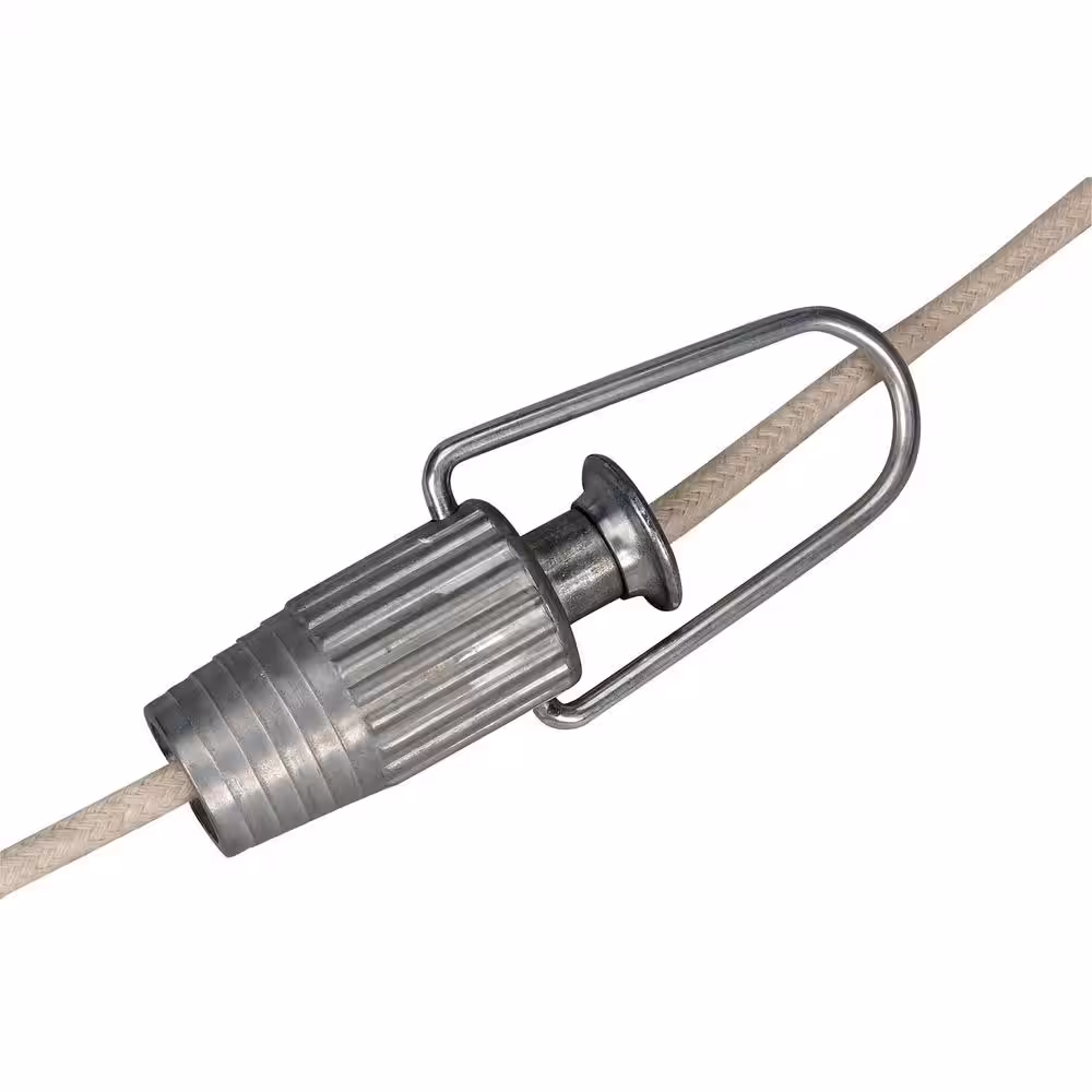 HOUSEHOLD ESSENTIALS 4.25 in. Non-Retractable Outdoor Aluminum Clothesline Tightener