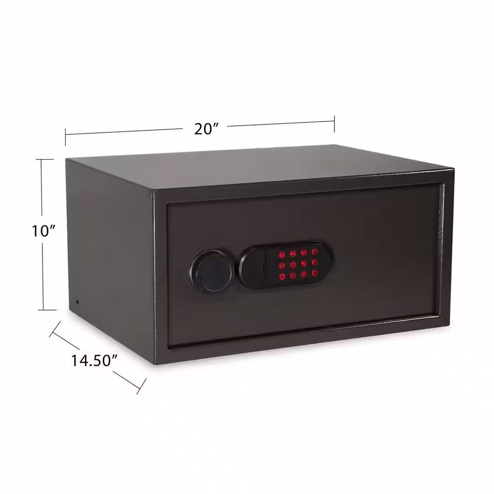 SANCTUARY Home and Office 1.34 cu. ft. Security Vault with Electronic Lock, Dark Gray Hammertone Finish