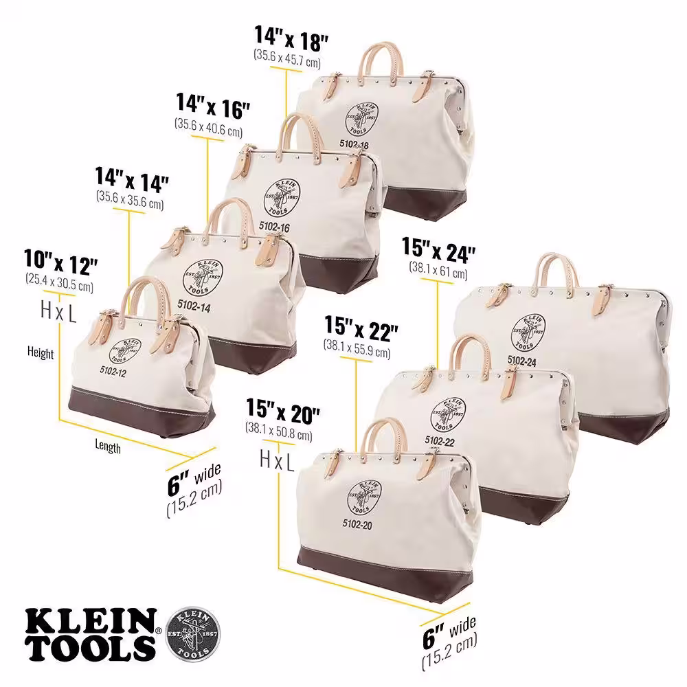 Klein Tools 12 in. Canvas Tool Bag
