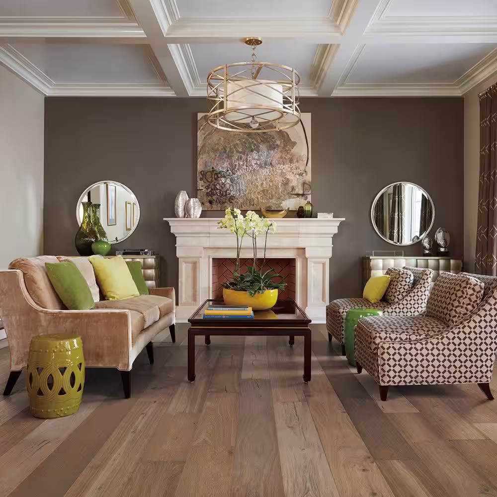 Malibu Wide Plank Key West French Oak 9/16 in. T x 8.7 in. W Water Resistant Wirebrushed Engineered Hardwood Flooring (27.1 sq. ft./case)