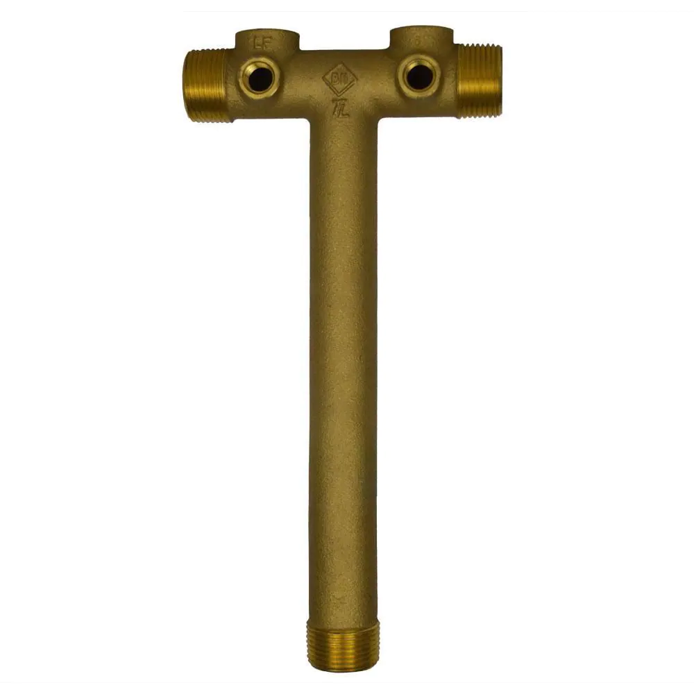 Everbilt 10 in. Brass Tank Tee
