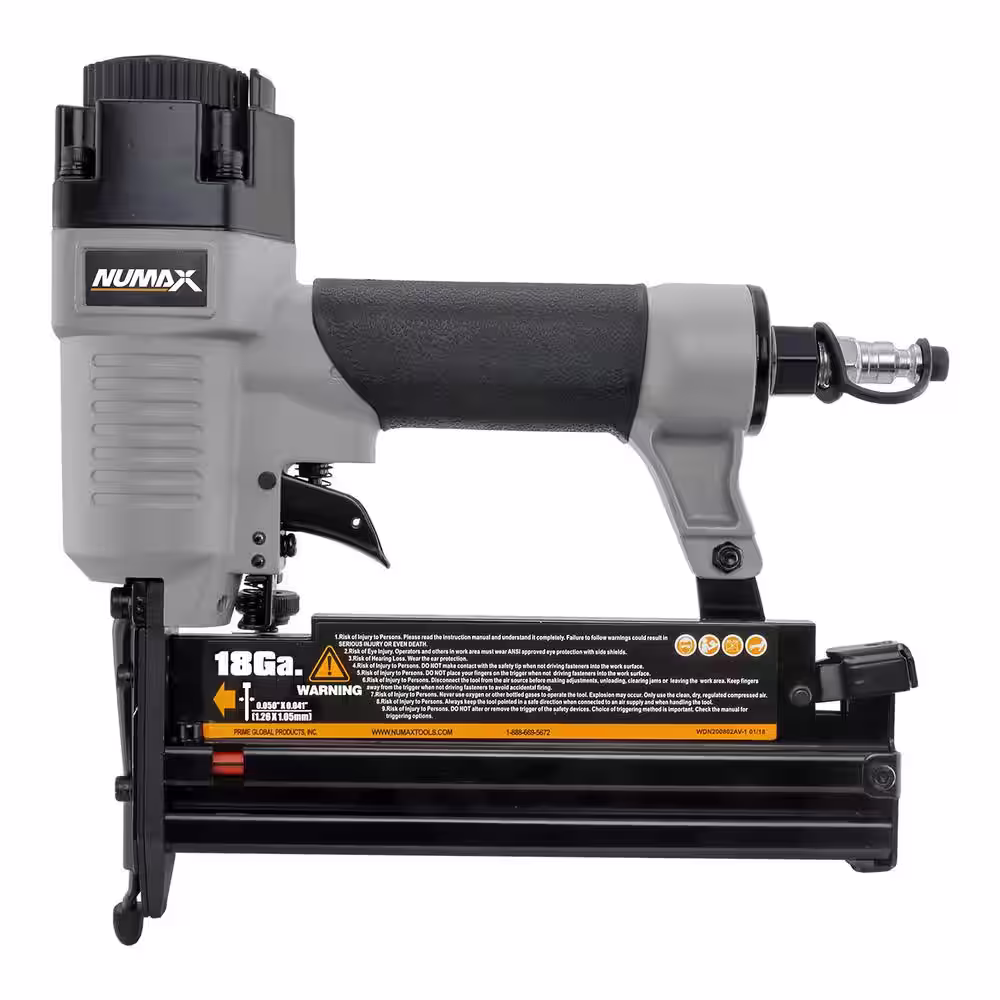 NuMax Pneumatic 3-in-1 16-Gauge and 18-Gauge 2 in. Finish Nailer and Stapler