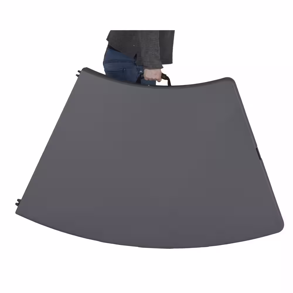 None Classic Moon Gray Commercial Blow Mold Folding Table