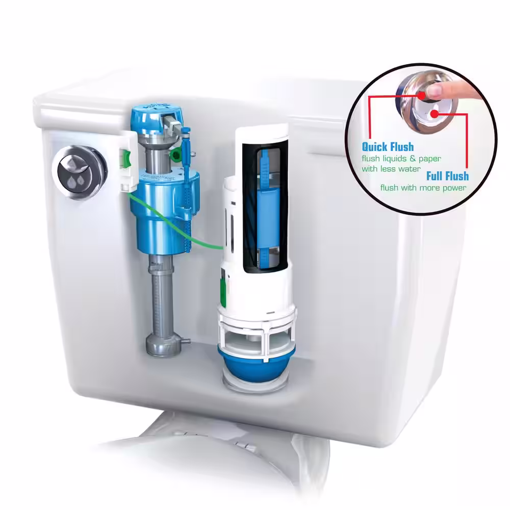 DANCO Water-Saving Toilet Total Repair Kit with Dual Flush Valve