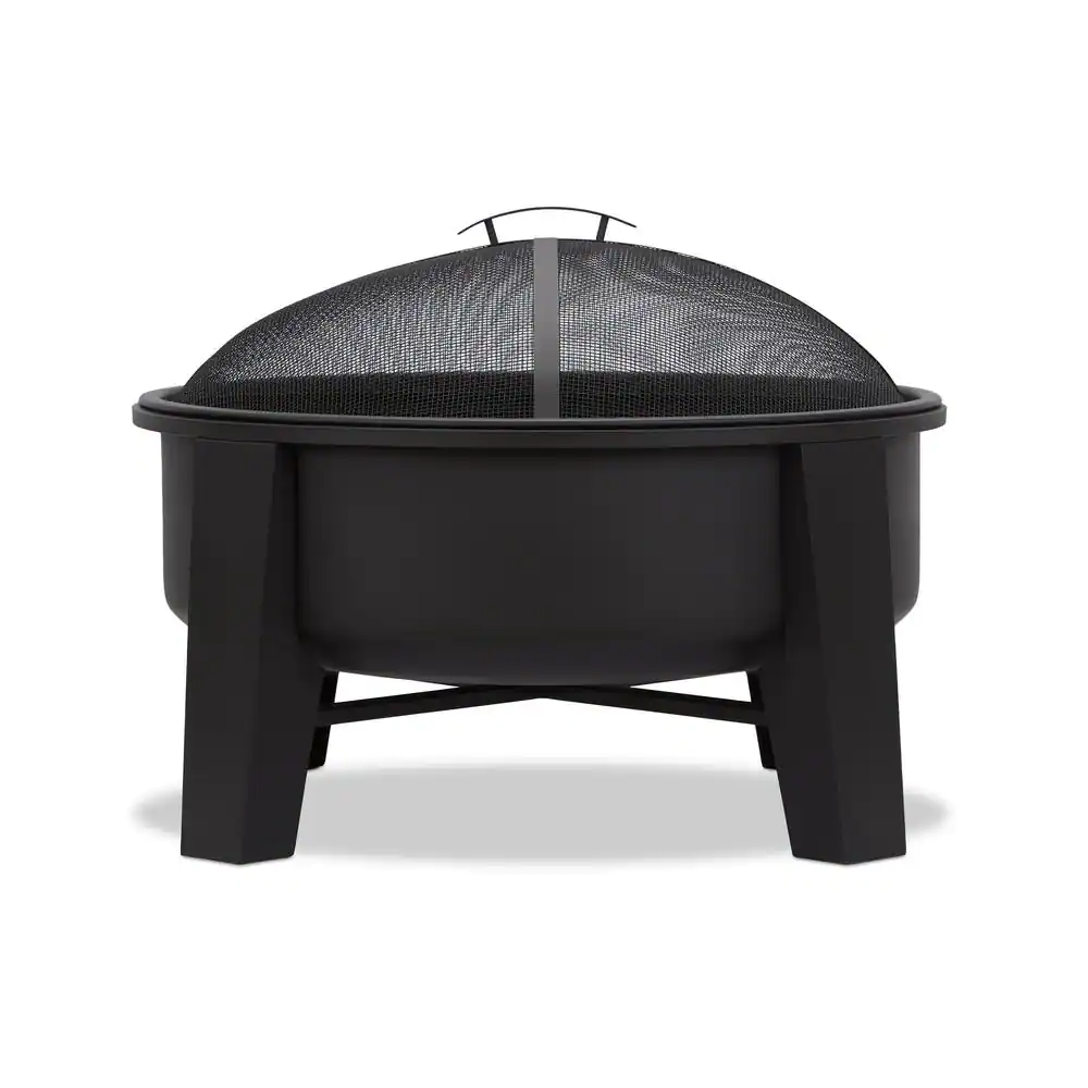 None Forsyth 35 in. Outdoor Iron Wood-Burning Fire Pit