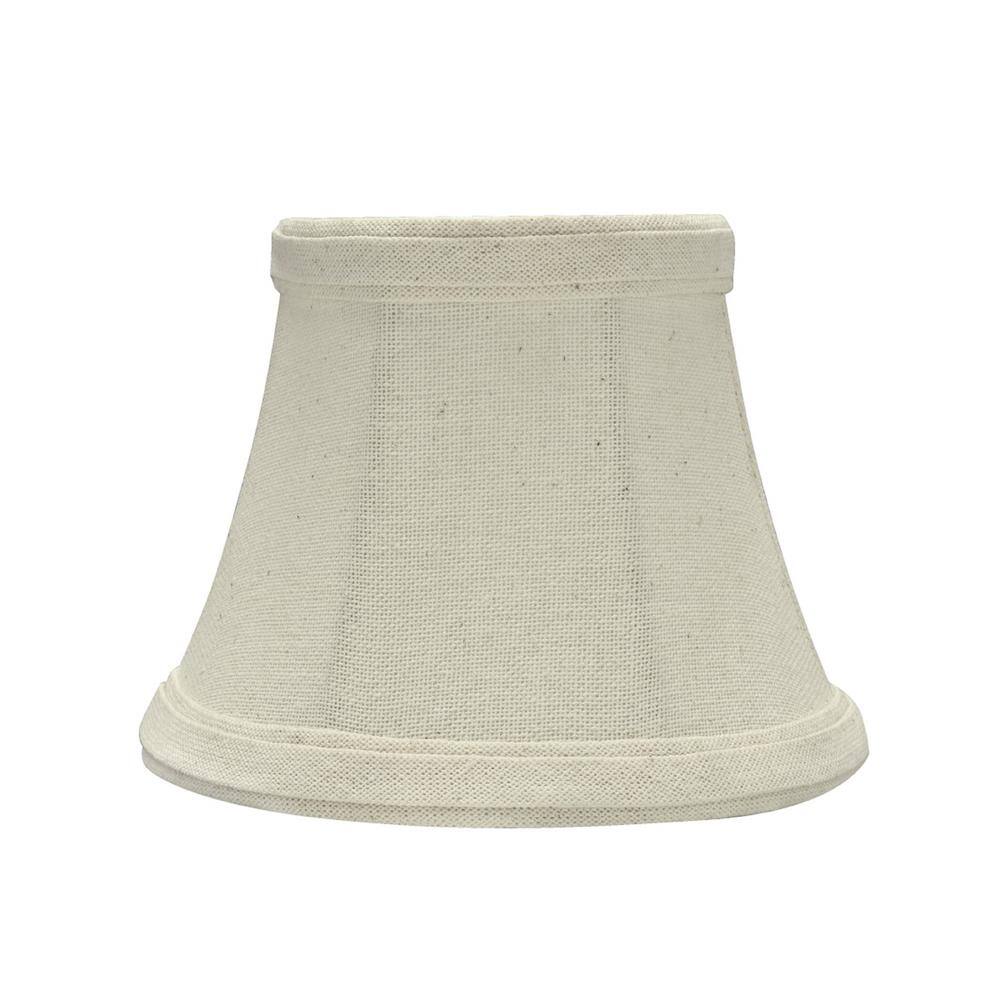 Aspen Creative Corporation 5 in. x 4 in. Off White Bell Lamp Shade (9-Pack)