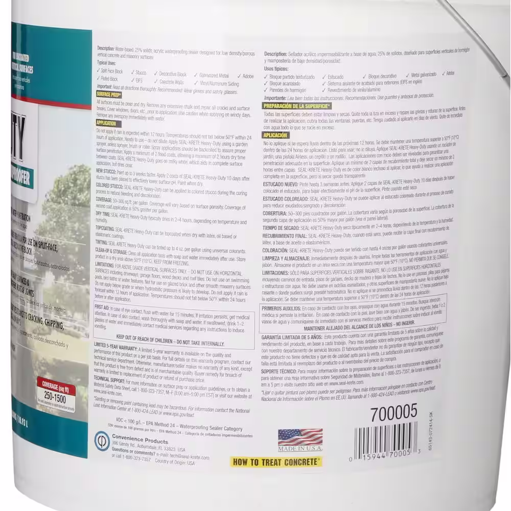 Seal-Krete 5 Gal. Heavy Duty Waterproofer
