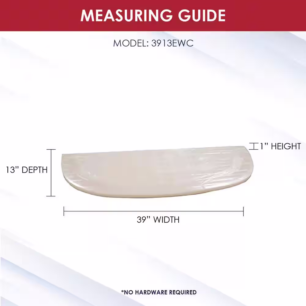 SHAPE PRODUCTS 39 in. W x 13 in. Projection Polyethylene Straight Flat Window Well Cover