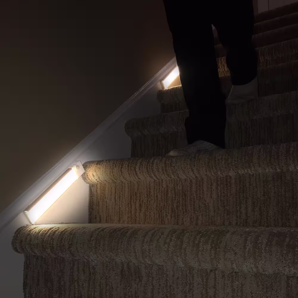 Sensor Brite LED Rechargeable Under Cabinet Night Light with Base and Remote (2-Pack)
