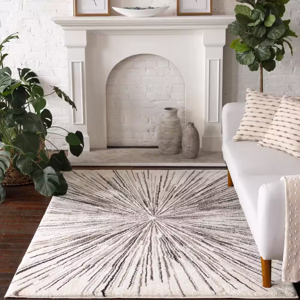 None Bazaar Zondra Multi 8 ft. x 10 ft. Abstract Area Rug