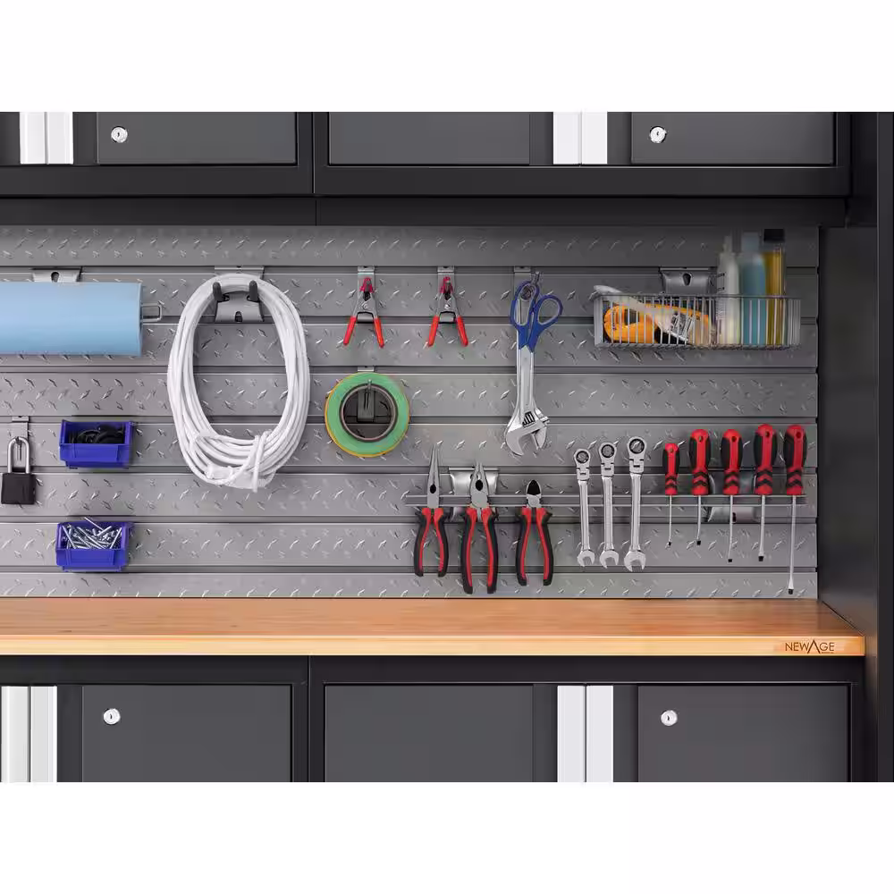 NewAge Products Pro 3.0 and Perf Plus 2.0 56 in. DP Slatwall Backsplash