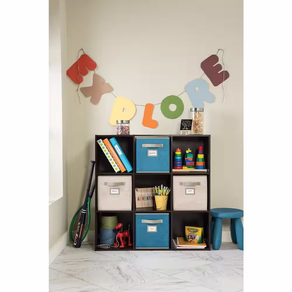 ClosetMaid 11 in. D x 11 in. H x 11 in. W Teal Fabric Cube Storage Bin