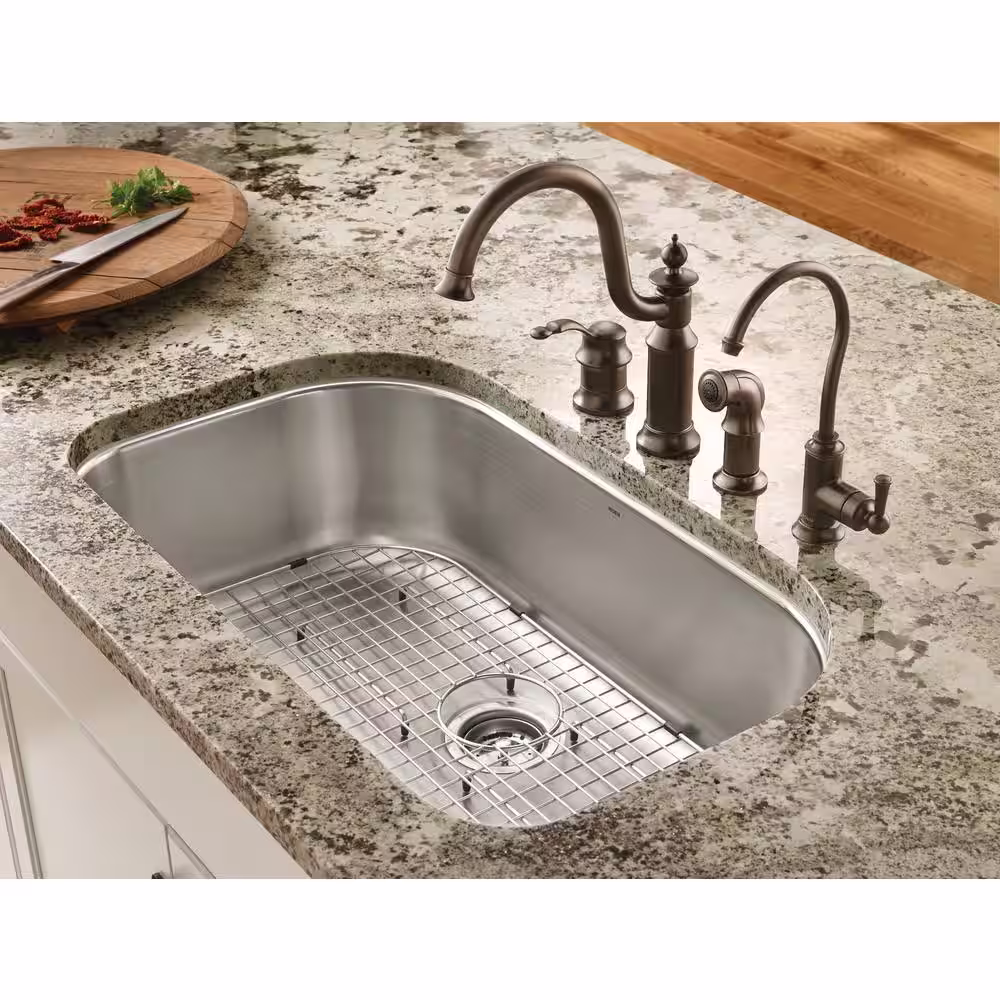 MOEN 27 in. X 13.75 in. Kitchen Sink Center Drain Bottom Grid