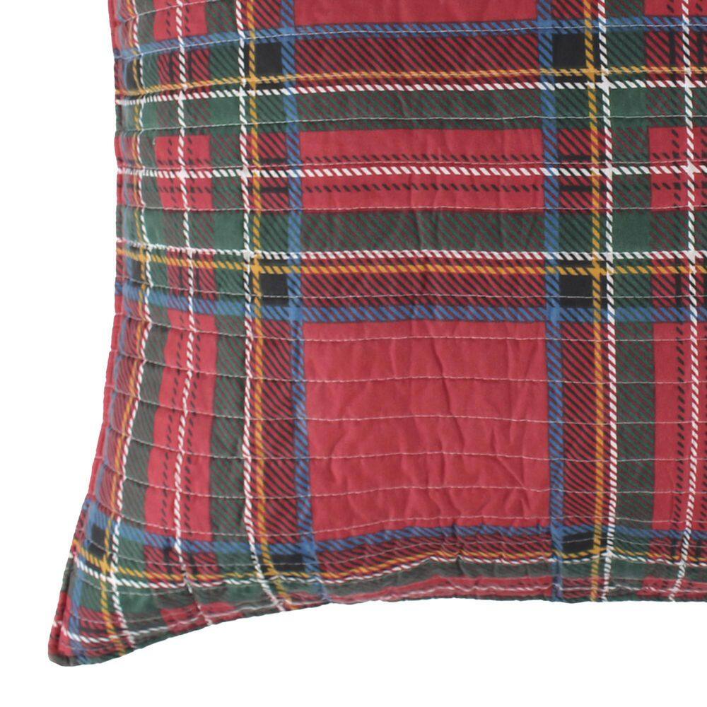 None Thatch Home Spencer Plaid Multicolor Cotton Euro Sham (Set of 2)