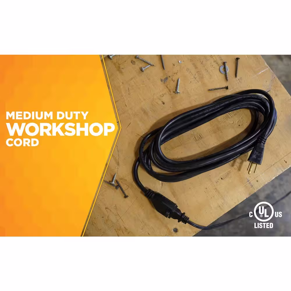 Woods 8 ft. 16/3 SJTW Outdoor Medium-Duty Extension Cord