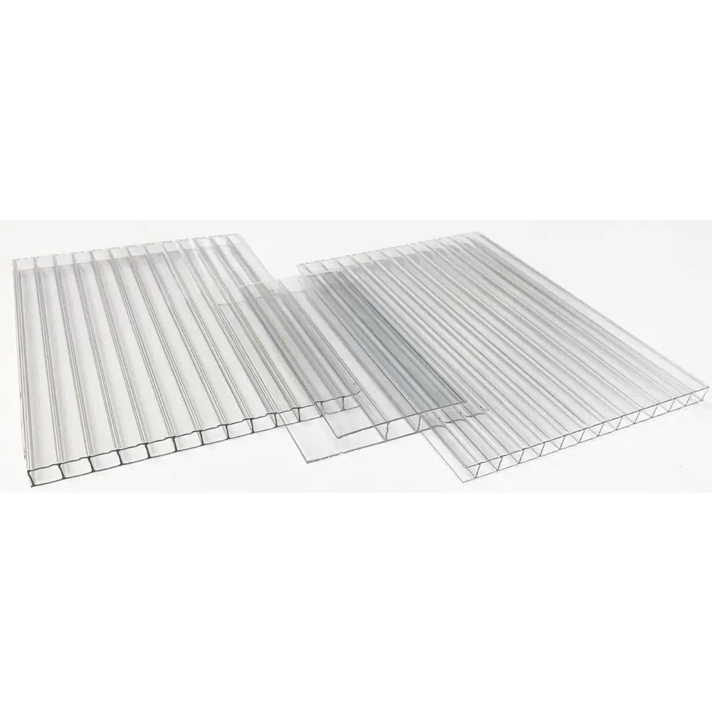 None Thermoclear 2 in. x 96 in. x 1/4 in. (6mm) Polycarbonate Multi-Wall H-Channel