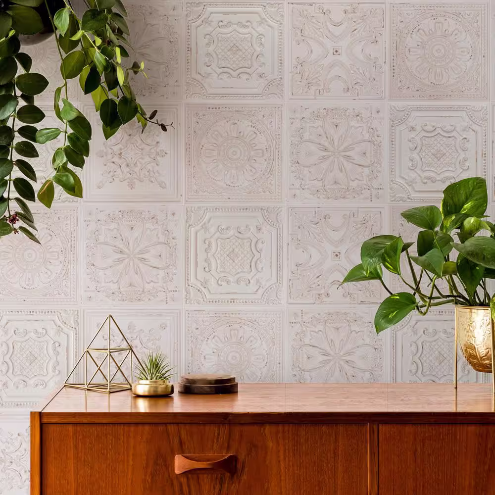 Merola Tile Fitz White 8 in. x 8 in. Ceramic Wall Tile (9.9 sq. ft./Case)
