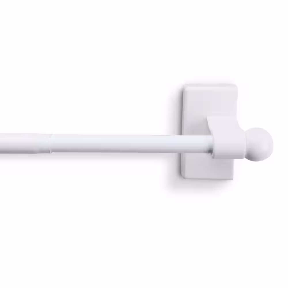 None 9 in. to 16 in. 7/16 in. Magnetic Rod - White