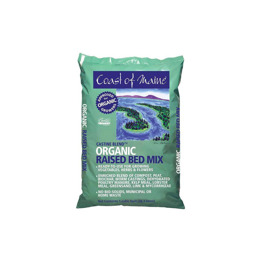None Castine Blend Raised Bed Gardening Soil Mix, 1 cub. ft. (4-Pack)