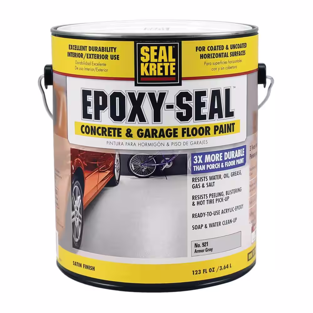 Seal-Krete Epoxy Seal 1 gal. Low VOC Armor Gray Concrete and Garage Floor Paint