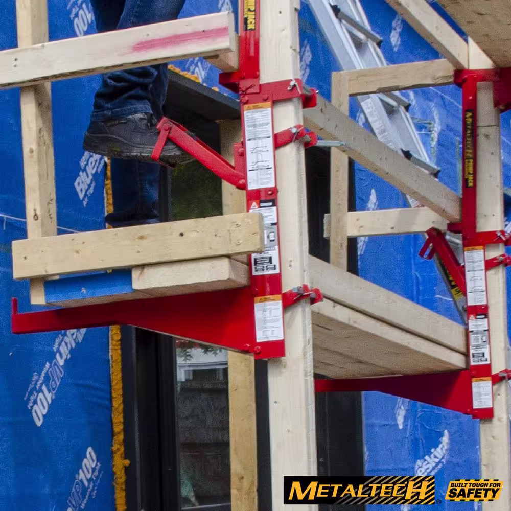 MetalTech Pump Jack 30-1/4 in. W x 5-3/4 in. D x 24-3/4 in. H Steel Pump Jack for the Pump Jack Portable Scaffolding System