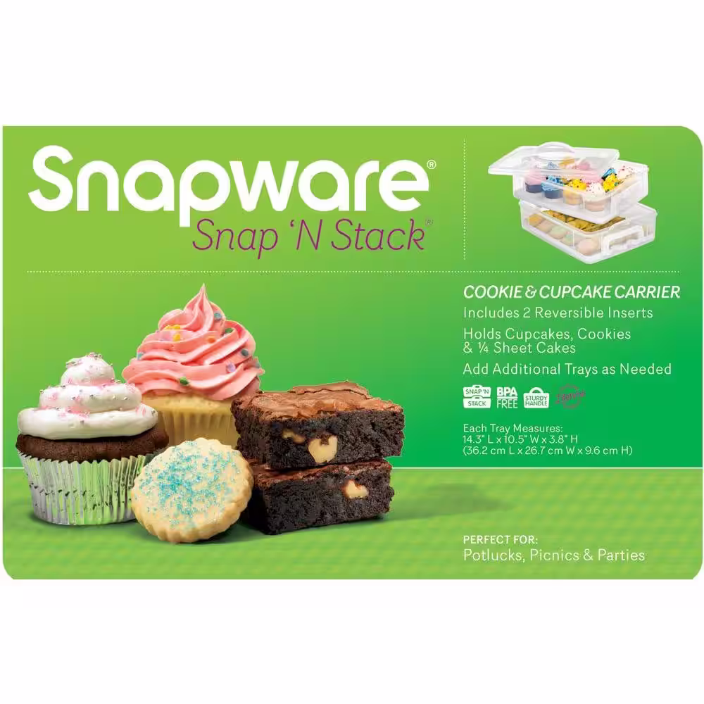 Snapware Snap N Stack 2 Layer Cupcake Carrier