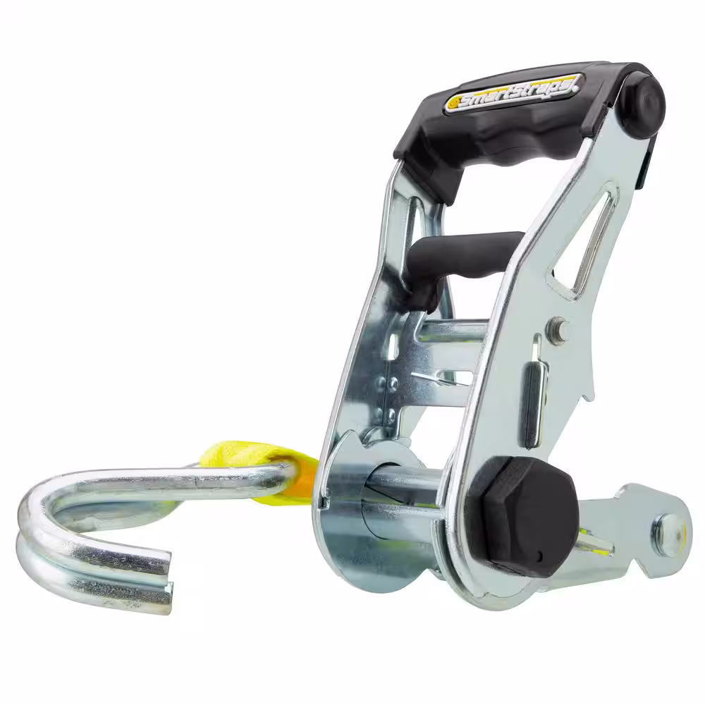 SmartStraps 14 ft. Yellow RachetX Tie Down Strap with 1,667 lb. Safe Work Load - 1 pack
