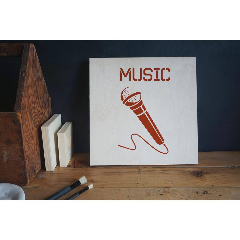 Stencil1 Microphone Stencil