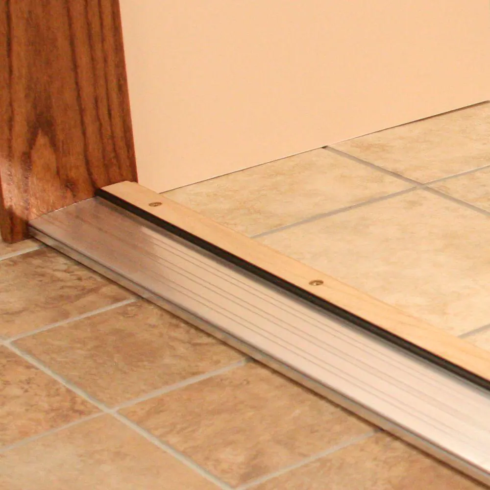 M-D Building Products Adjustable 4-9/16 in. x 32 in. Aluminum and Hardwood Sills - Inswing Threshold